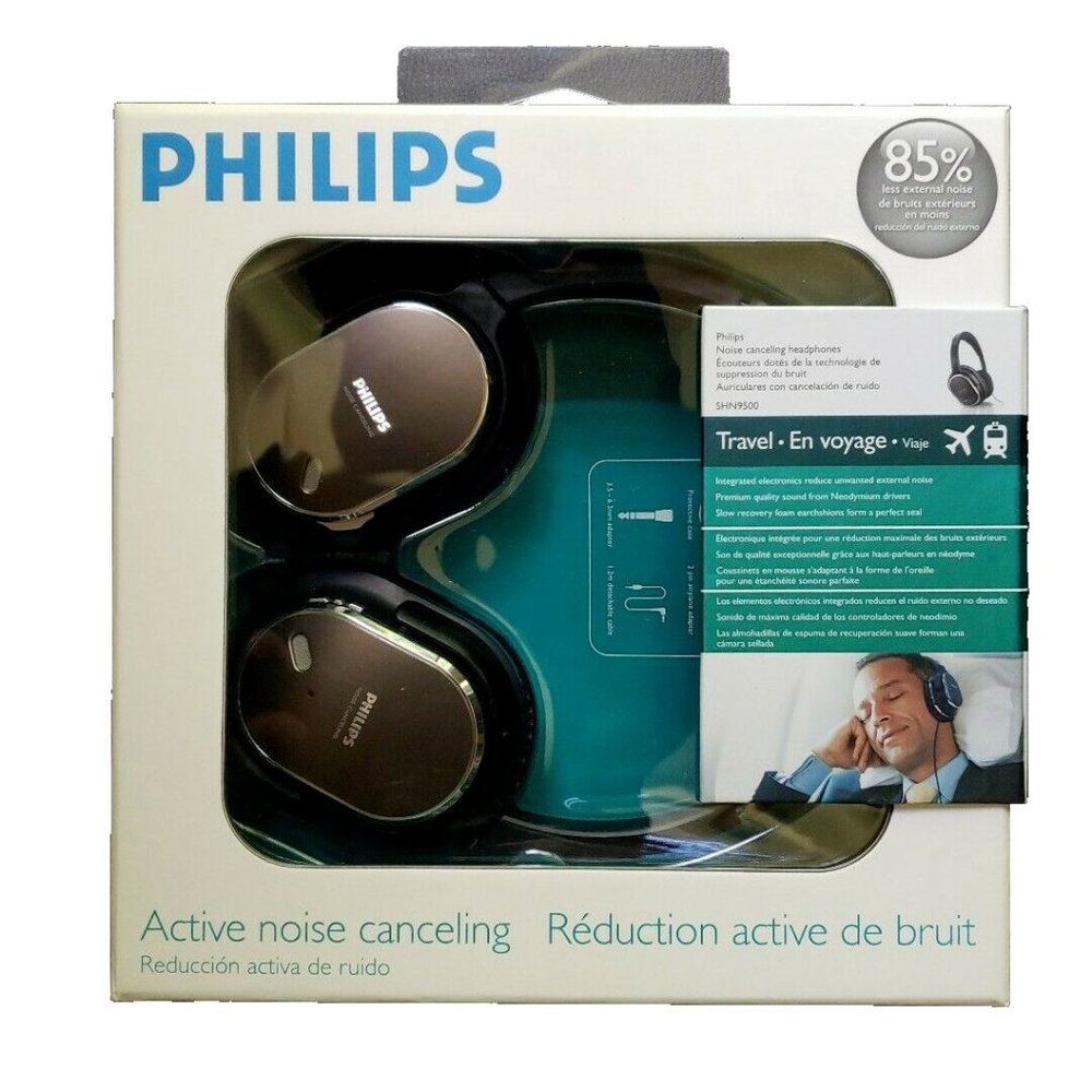 Philips SHN9500 Active Noise-Canceling Headphone - New